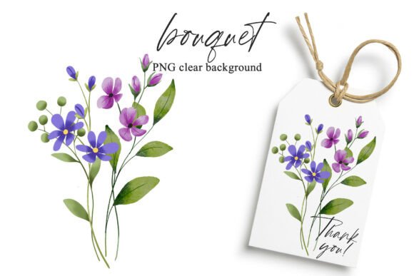 Download Watercolor Flowers Clipart Bouquet, PNG. - Lower Collection