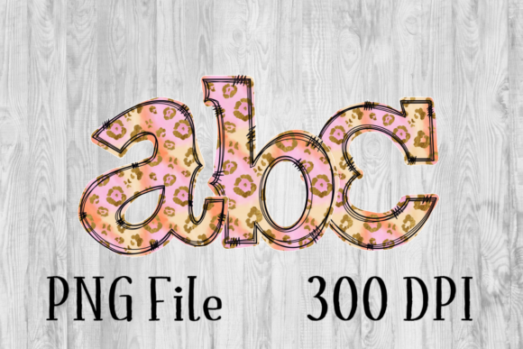 Download Pink Leopard Lower Case ABC - Lower Collection