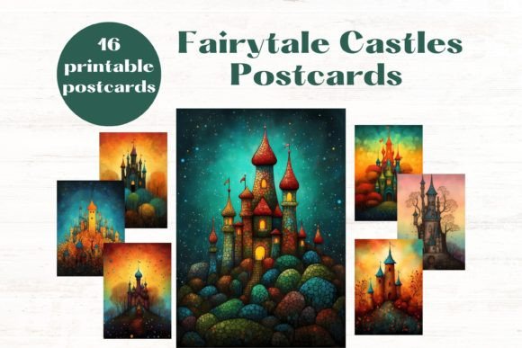 Download Fairytale Castle 5x7 Postcard Set - Premium Bundle