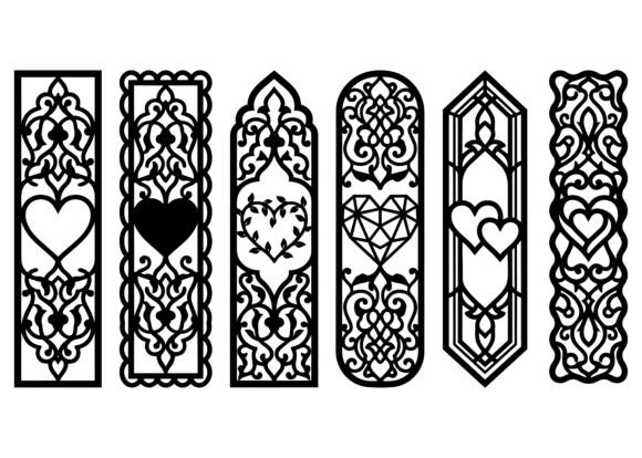 Download Luxury Ornamental Heart Bookmark EPS - Art Collection