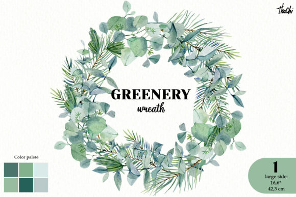 Download Watercolor Leaves Foliage Wreath Png - Watercolor Collection