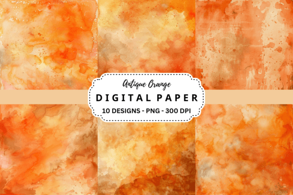 Download Watercolor Antique Orange Background - Premium Resources