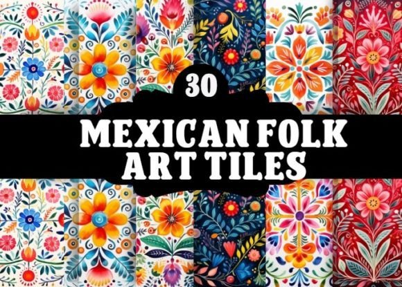 Download Mexican Folk Art Tile - Art Collection